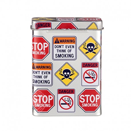 Sigarettenblikje warning