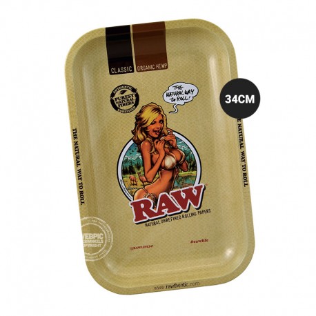 Rolling tray RAW girl 34cm